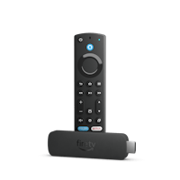 a fire tv remote on a black background